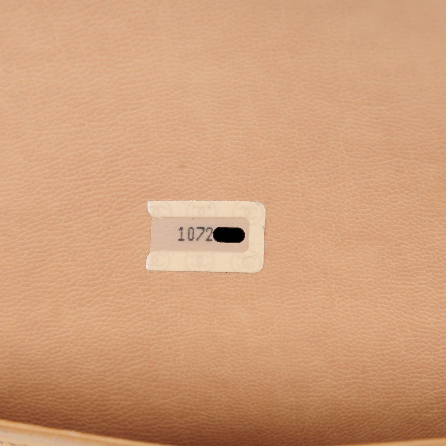Lambskin Quilted Shoulder Bag Beige