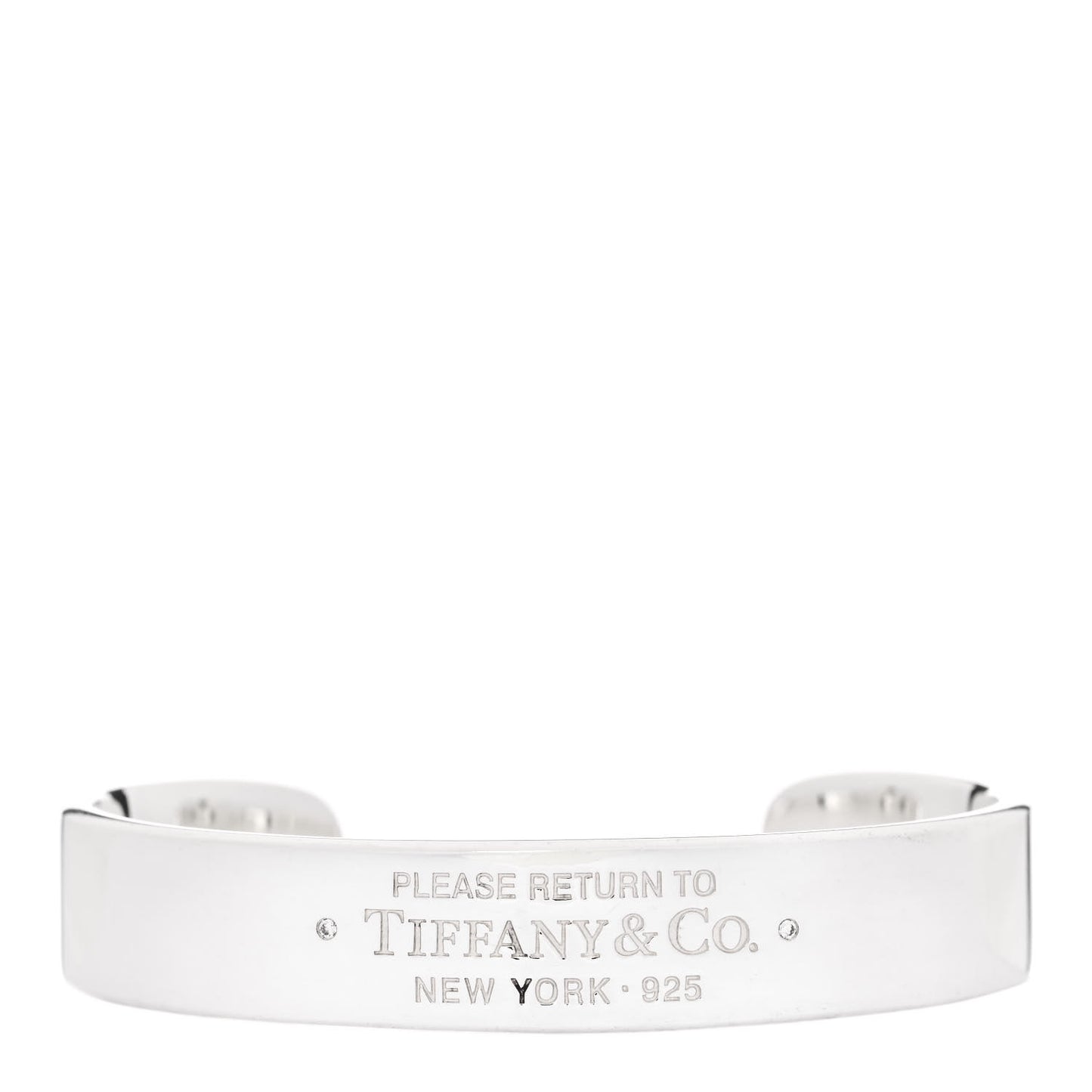 Sterling Silver Diamond Return To Tiffany Narrow Cuff Bracelet