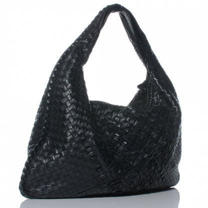 Bottega Veneta Nappa Intrecciato Large Veneta Plisse Hobo Nero Black 3 of 9