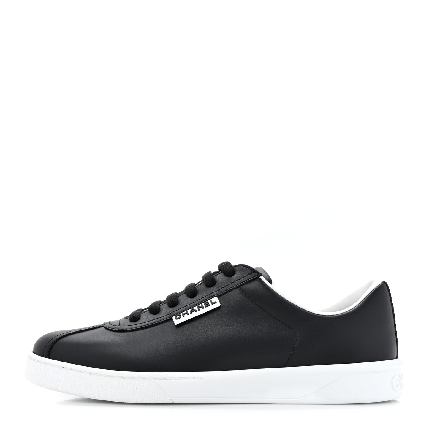 Calfskin CC Womens Sneakers 39 Black