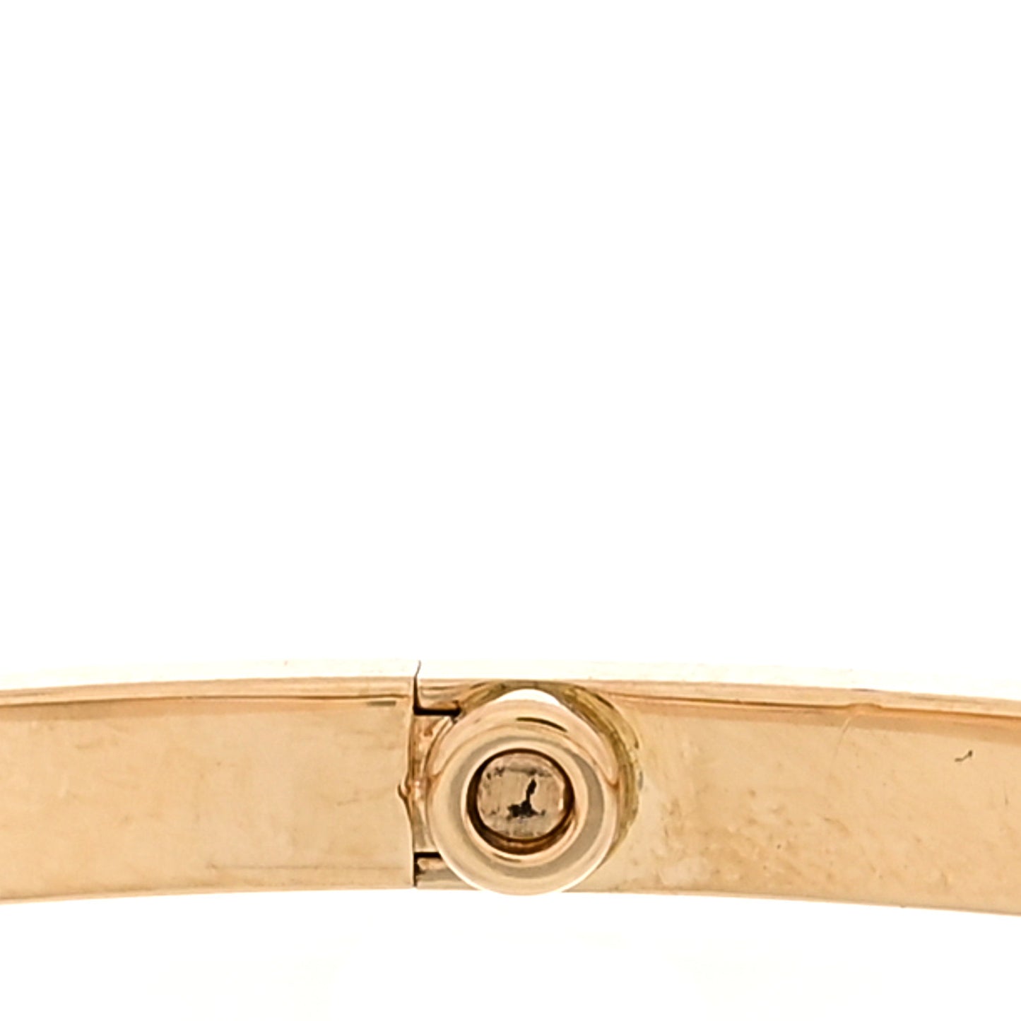 18K Yellow Gold 6 Diamond Small LOVE Bracelet 17