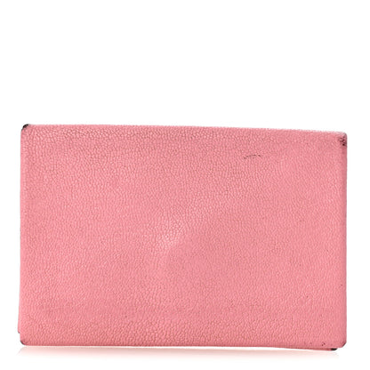 Hermes Chevre Chandra Verso Calvi Card Case Rose Confetti Brique 1 of 7