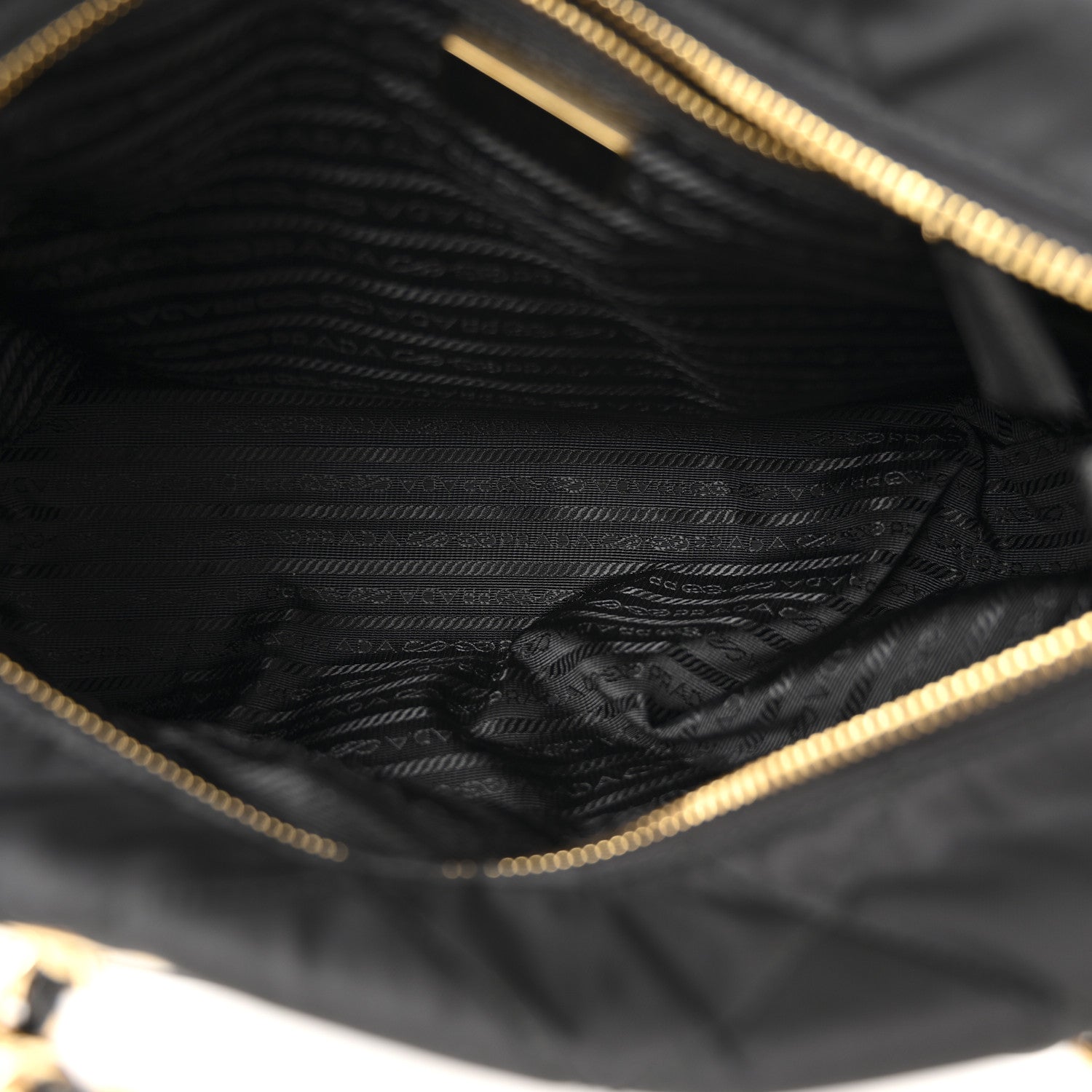 Prada Re-Nylon Stitched Re-Edition 1995 Chaine Medium Tote Bag Black 5 of 13