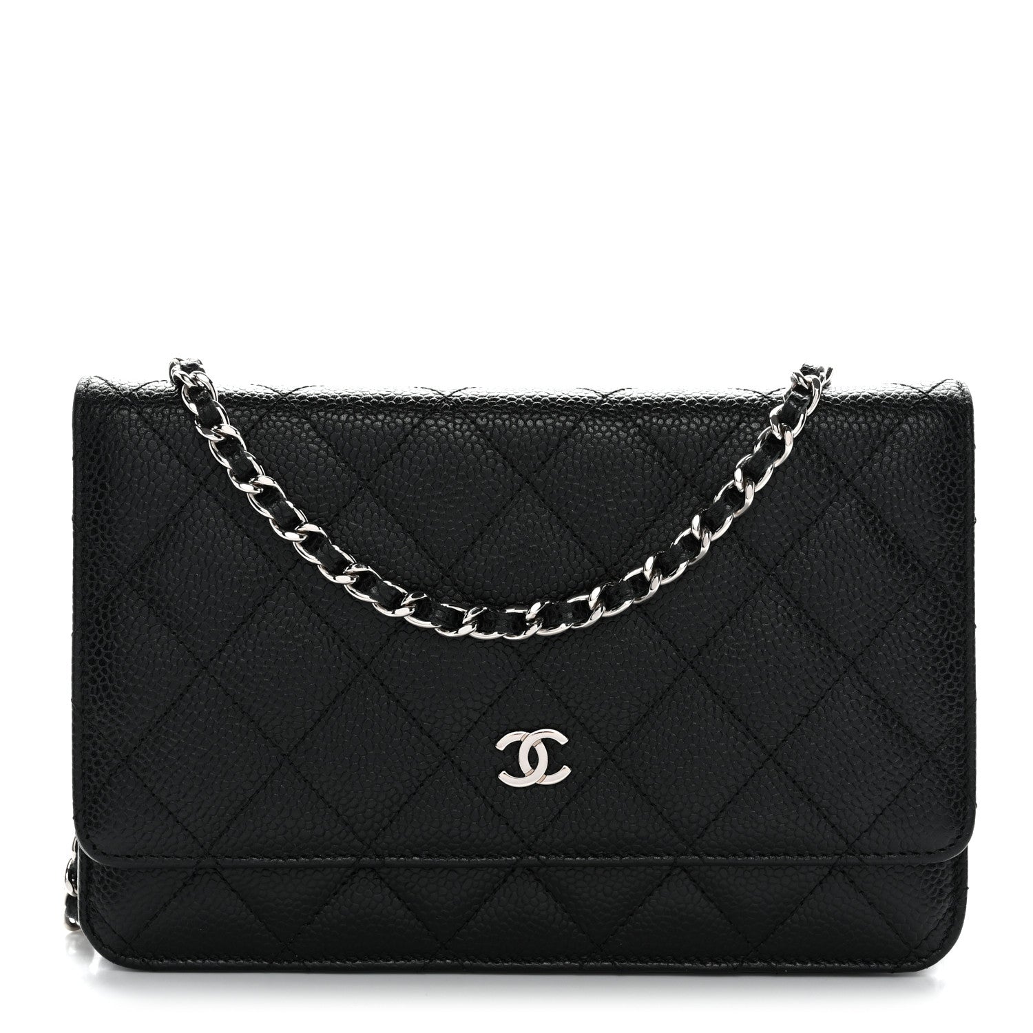 Chanel Caviar Quilted Wallet on Chain WOC Black 1 of 13