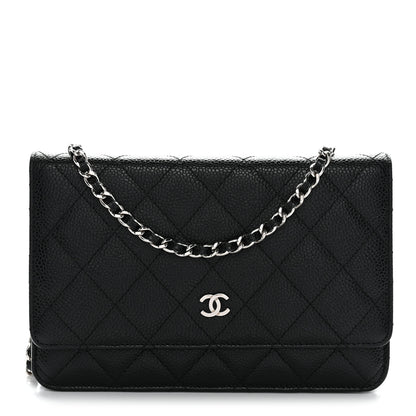 Chanel Caviar Quilted Wallet on Chain WOC Black 1 of 13