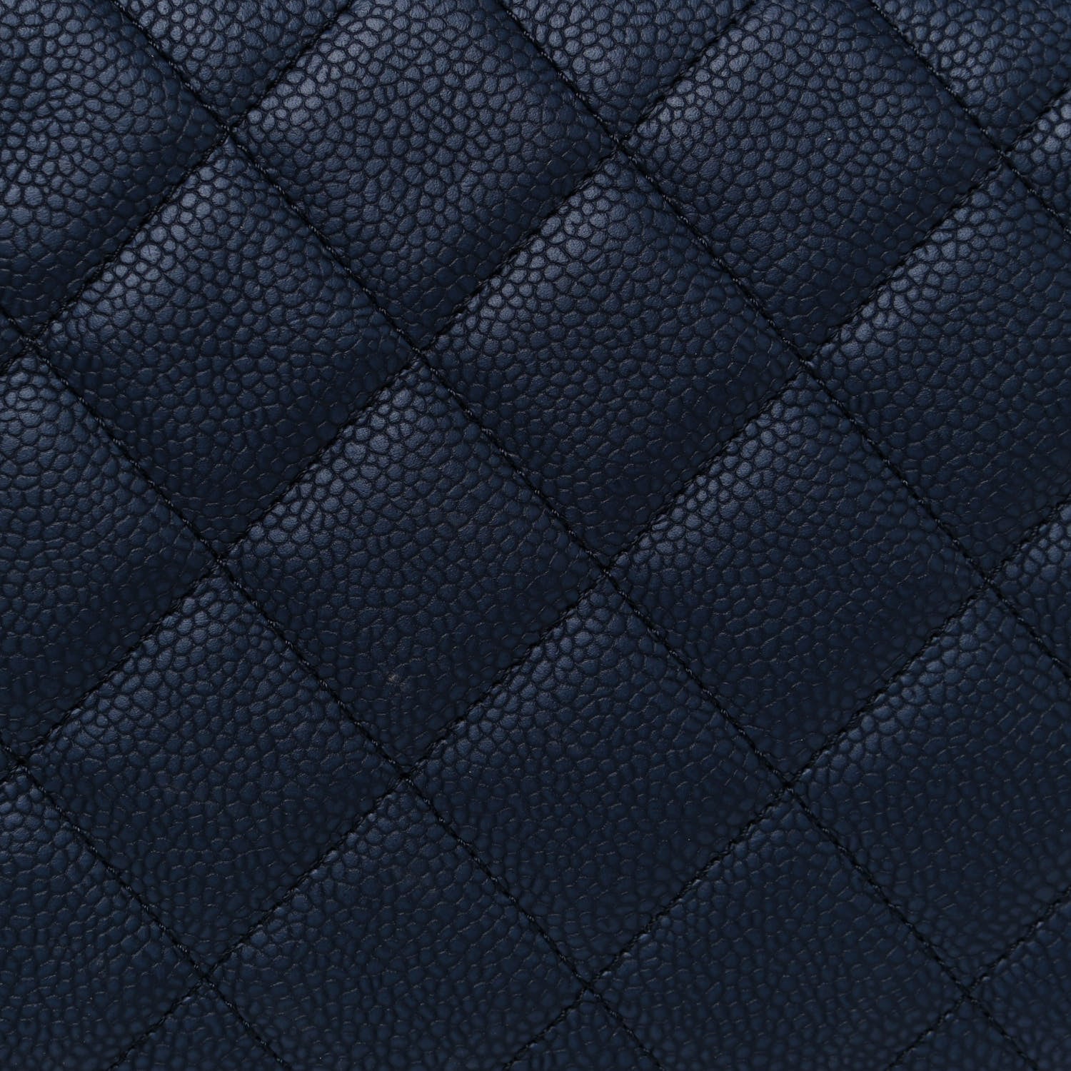 Chanel Grained Calfskin Quilted Medium CC Chain Bucket Drawstring Bag Blue 13 of 13