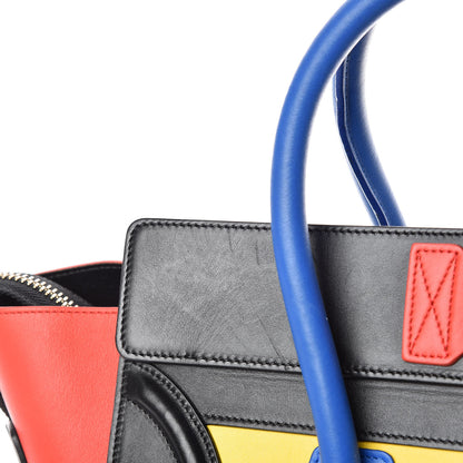 Celine Smooth Calfskin Mini Tri-Color Luggage Sunflower 11 of 13