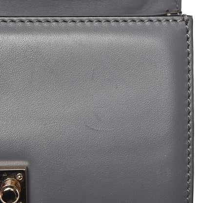 Valentino Garavani Vitello Small Glam Lock Rockstud Flap Gray 8 of 8