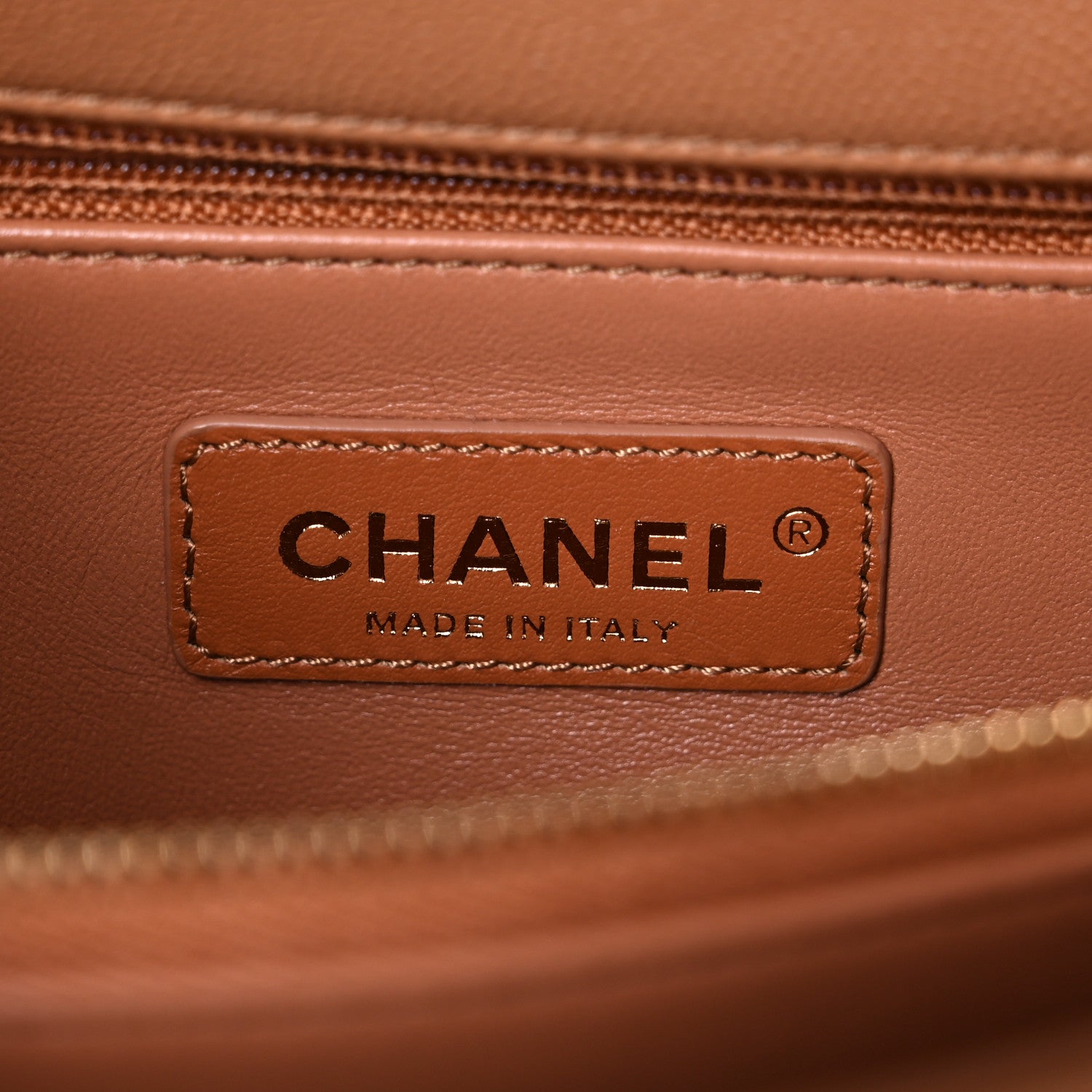 Chanel Caviar Quilted Small Coco Handle Flap Brown 6 of 11