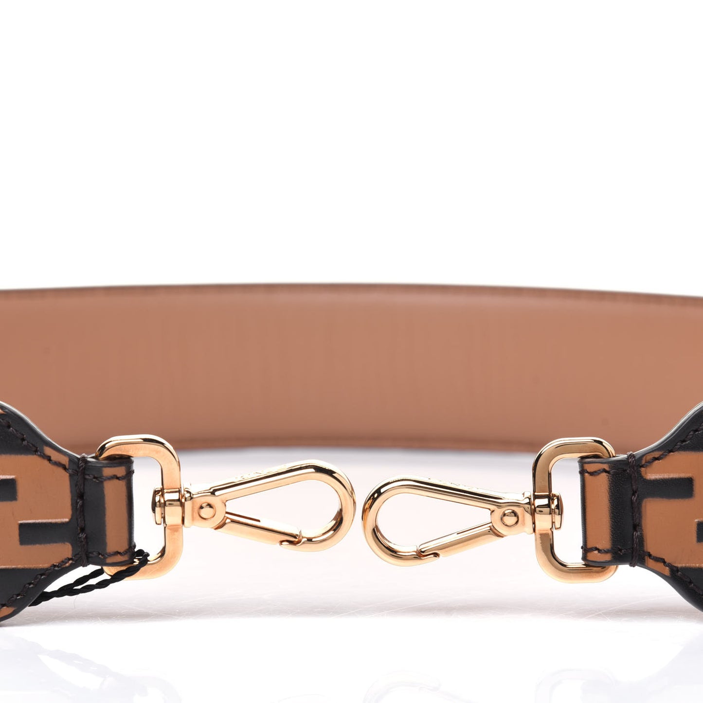 Calfskin FF 1974 Embossed Strap You Tobacco Black