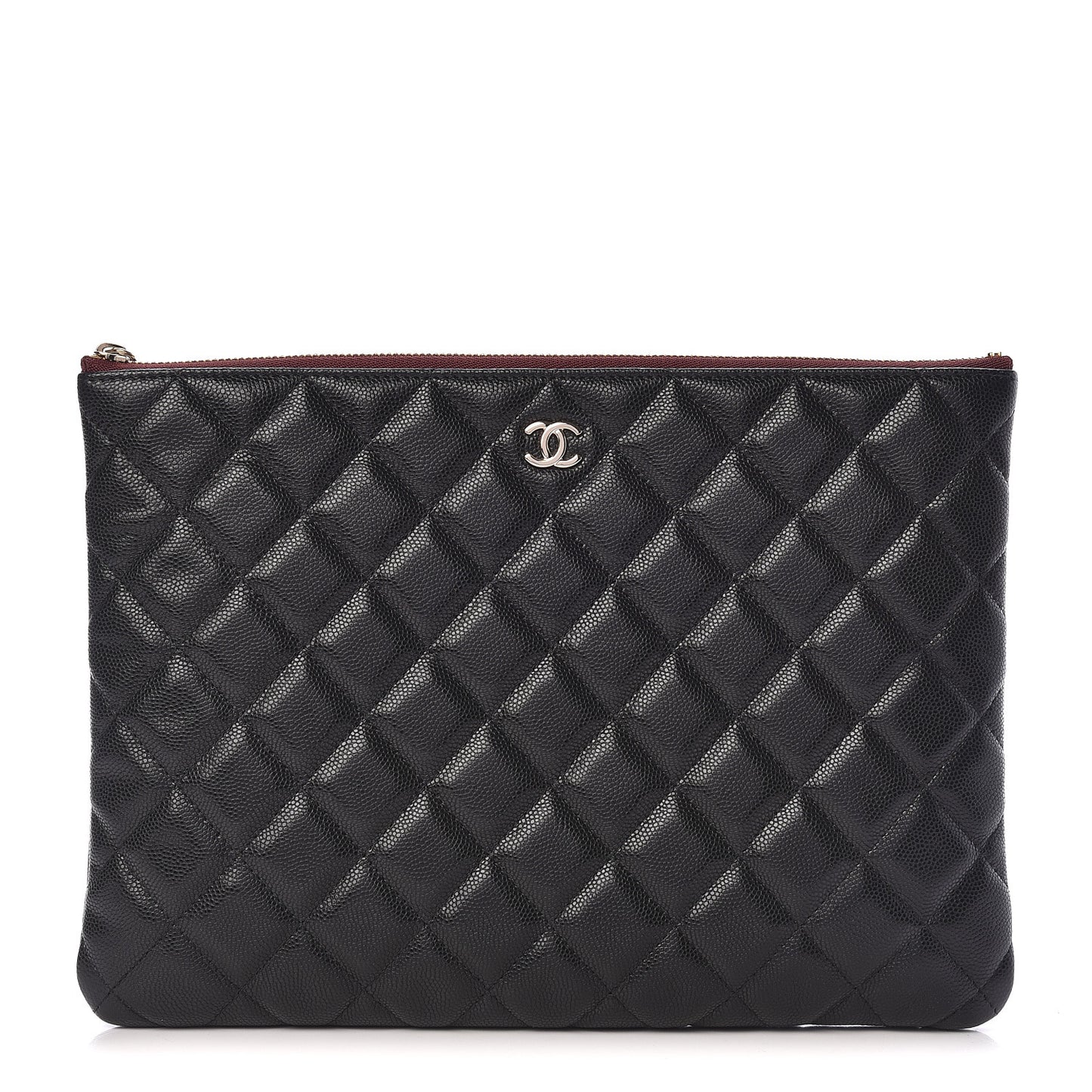 Caviar Quilted Medium Cosmetic Case Black
