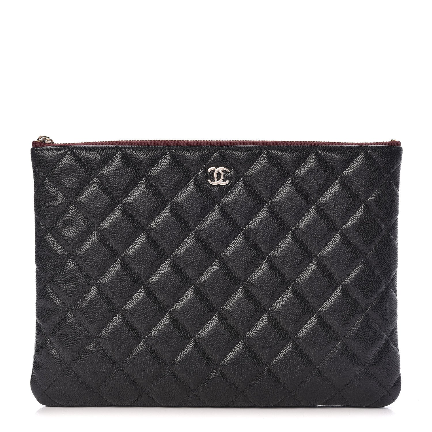 Chanel Caviar Quilted Medium Cosmetic Case Black 1 of 8