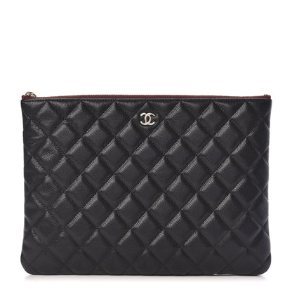 Chanel Caviar Quilted Medium Cosmetic Case Black 1 of 8