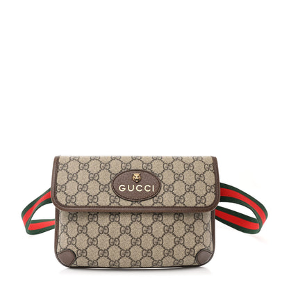Gucci GG Supreme Monogram Neo Vintage Web Belt Bag Brown 1 of 11