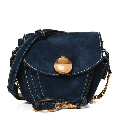 Chloe Calfskin Suede Small Jodie Camera Bag Navy 1 of 13