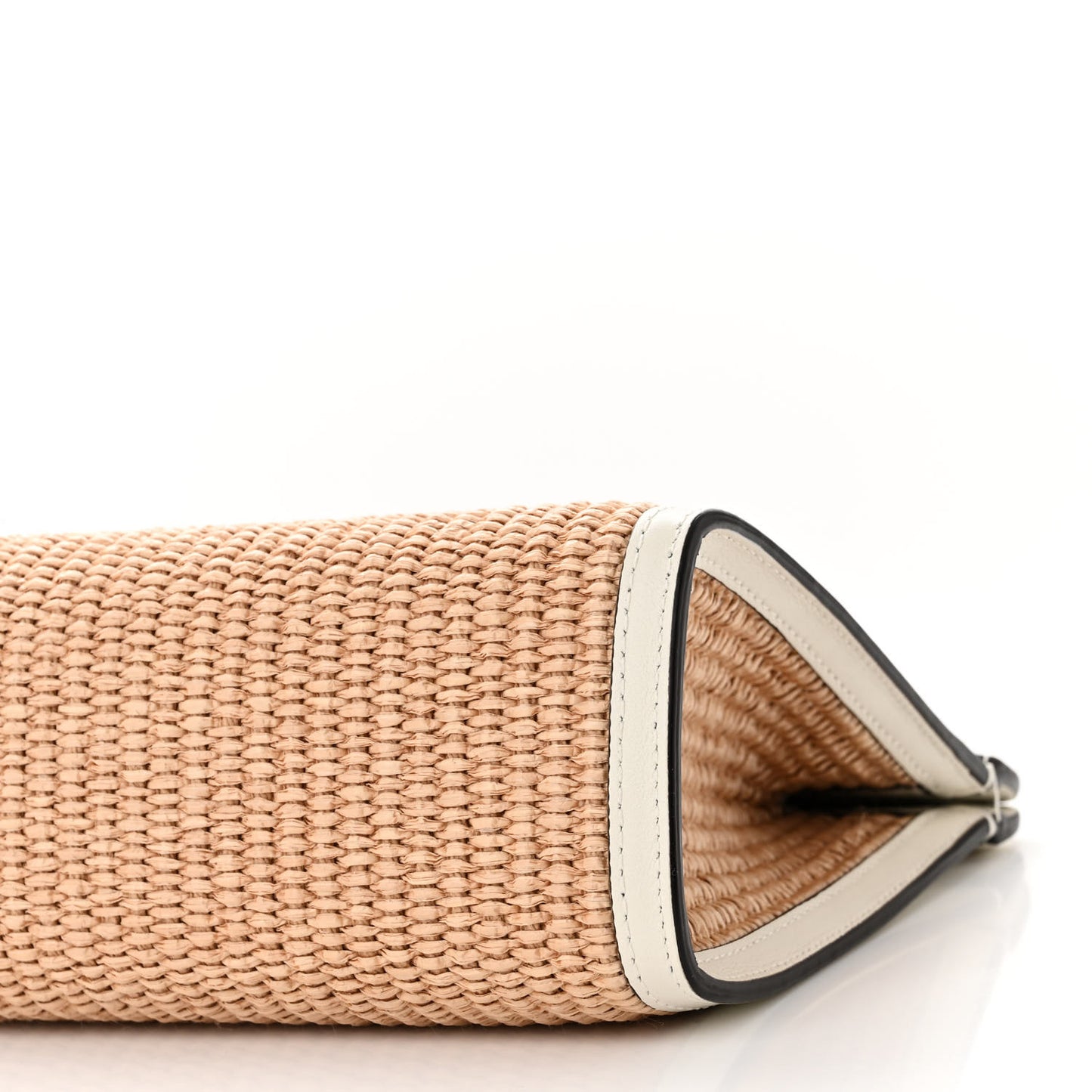 Raffia Avenue London Clutch Natural Latte