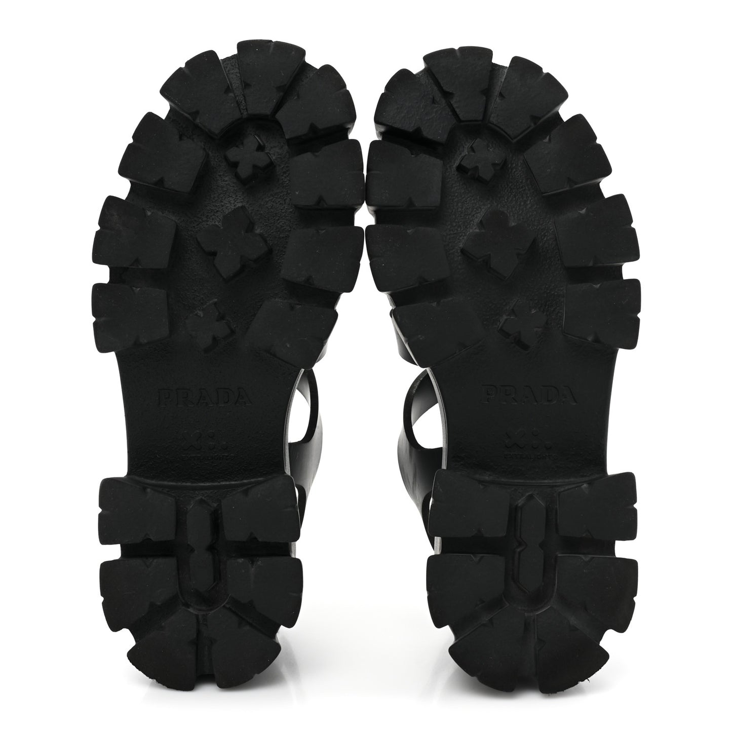 Foam Rubber Triangle Logo Monolith 55mm Cage Sandals 38 Black