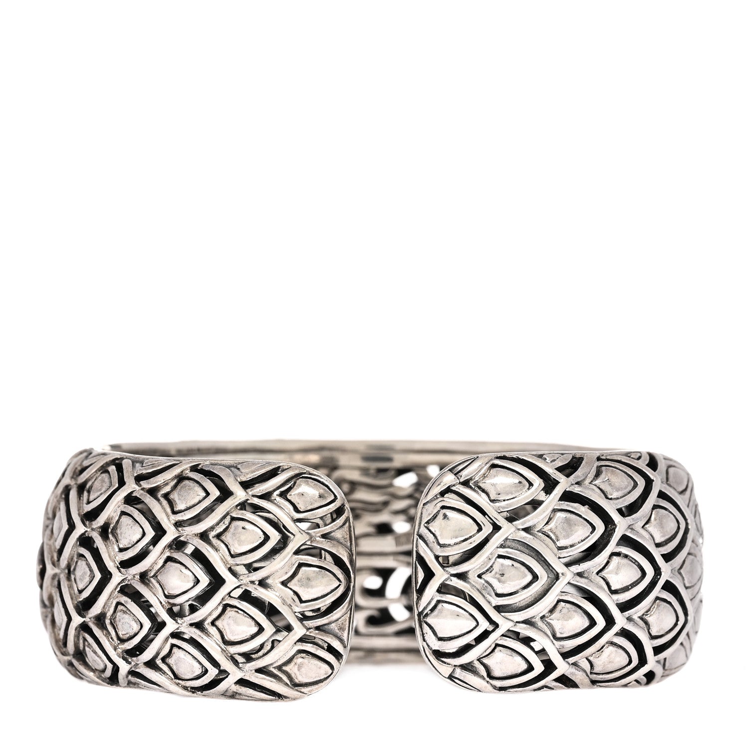 John Hardy Sterling Silver 18K Yellow Gold Legends Naga Kick Cuff Bracelet 2 of 4