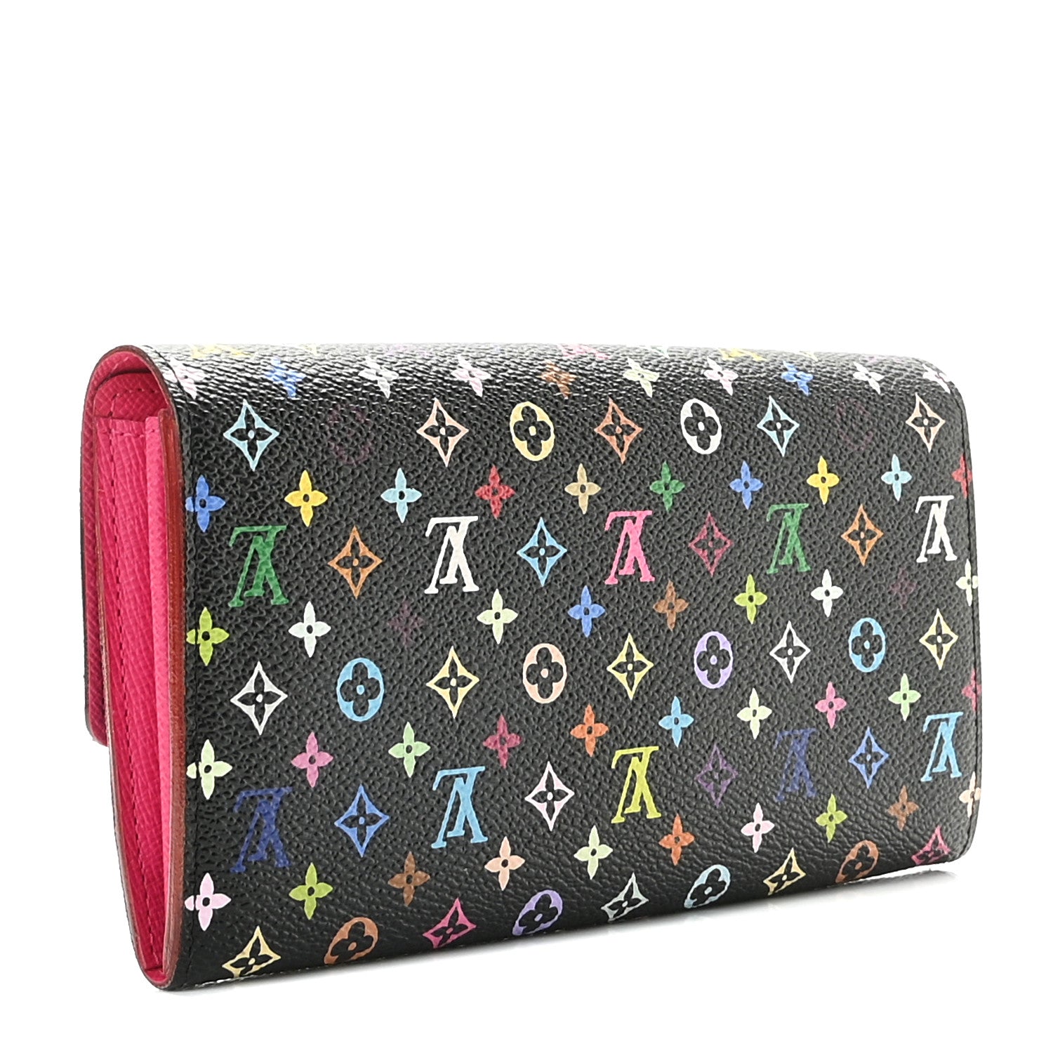 Louis Vuitton Monogram Multicolor Sarah Wallet Black Grenade 3 of 10