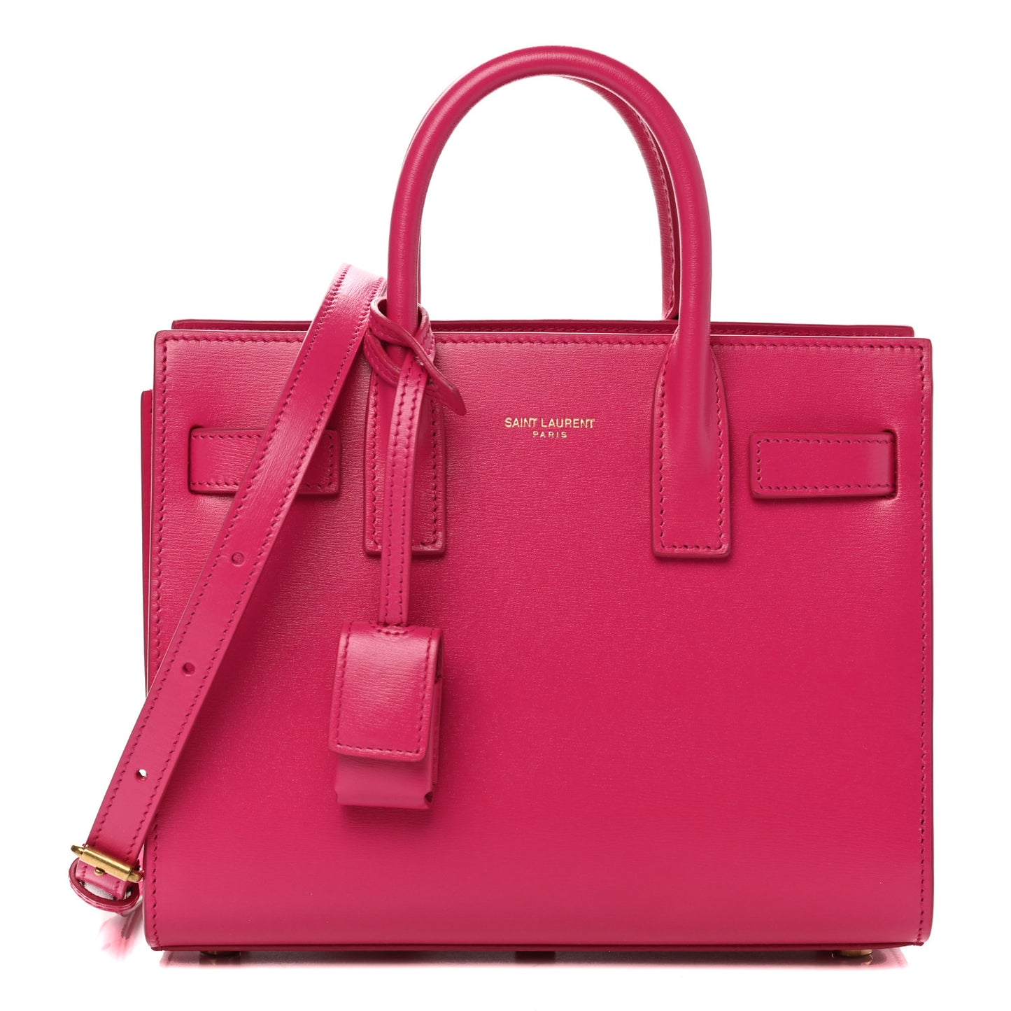 Calfskin Nano Sac De Jour Bubblegum