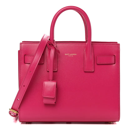 Saint Laurent Calfskin Nano Sac De Jour Bubblegum 1 of 10