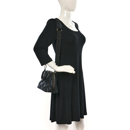 Louis Vuitton Calfskin Bubblegram Alma BB Black 2 of 9