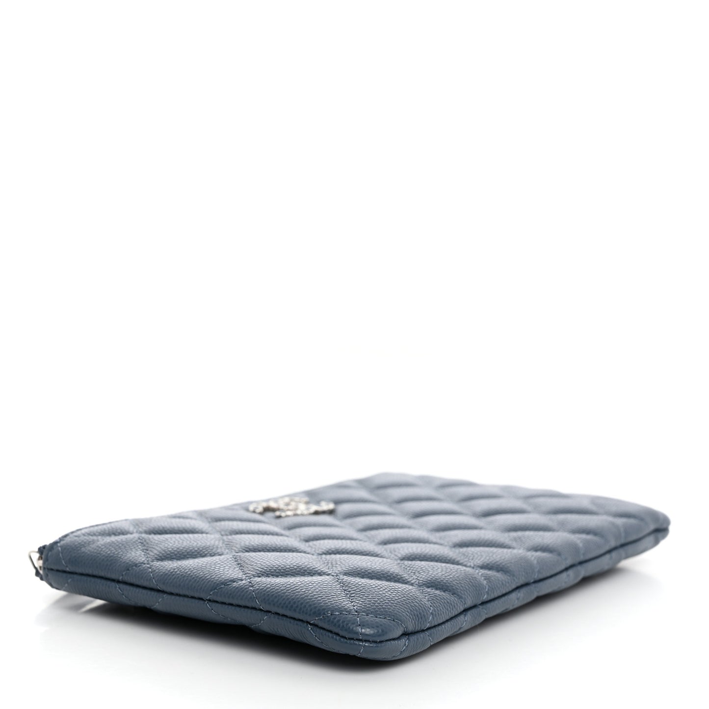 Caviar Quilted Coco Candy Small Cosmetic Case Blue