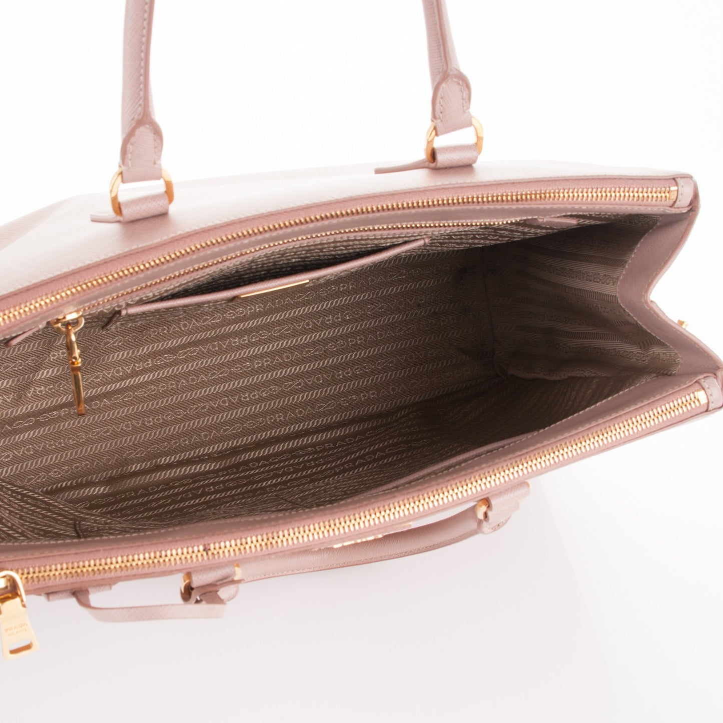 Saffiano Large Galleria Double Zip Tote Cammeo
