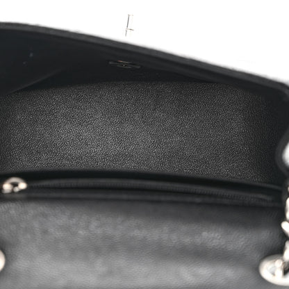 Chanel Caviar Chevron Quilted Mini Square Flap Black 5 of 10