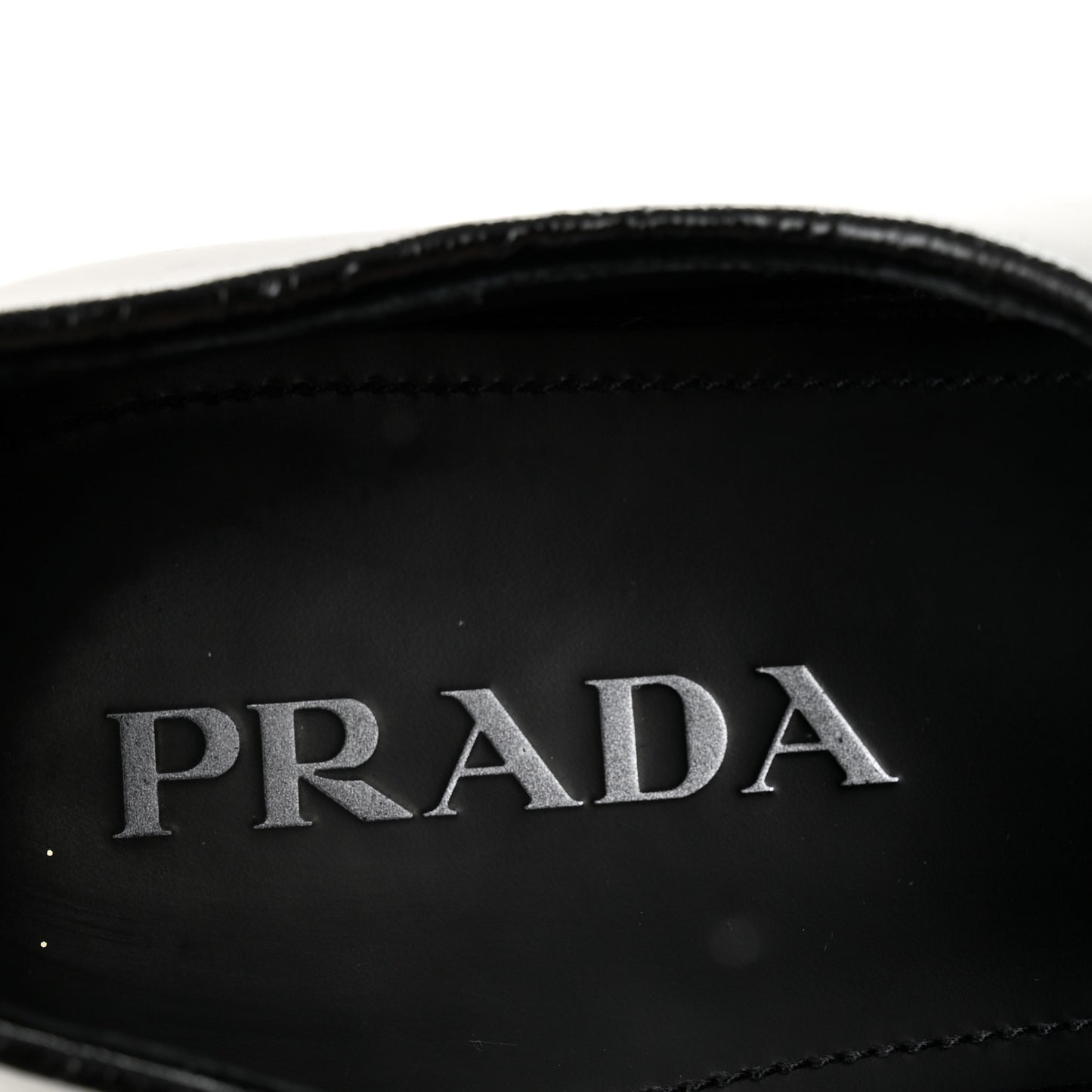 Spazzolato Triangle Mens Derby Loafers 8 Black