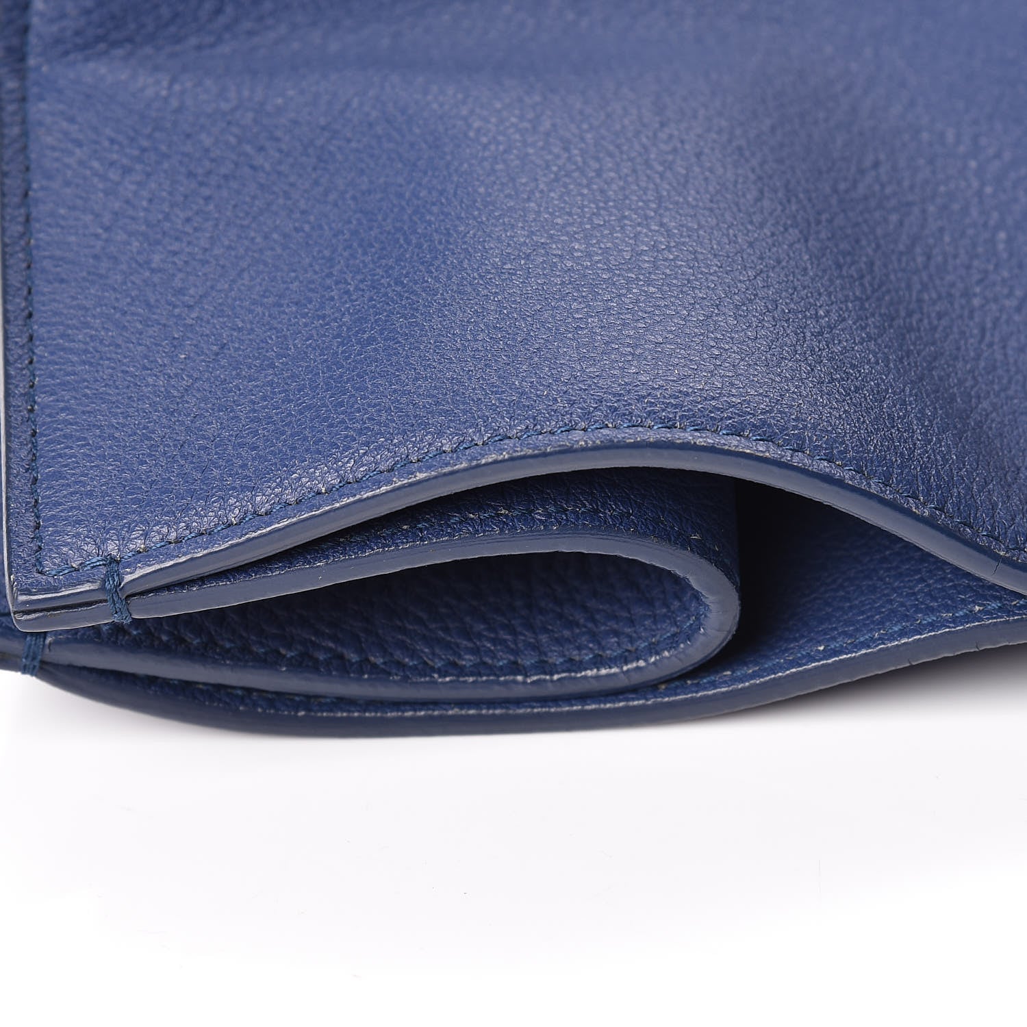 Balenciaga Grained Calfskin Gold Metallic Edge Hardware Papier A4 Tote Bleu 14 of 17
