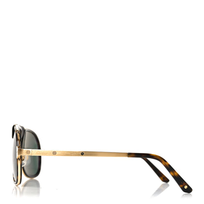 Cartier Santos de Cartier Sunglasses Havana Gold Grey 3 of 7