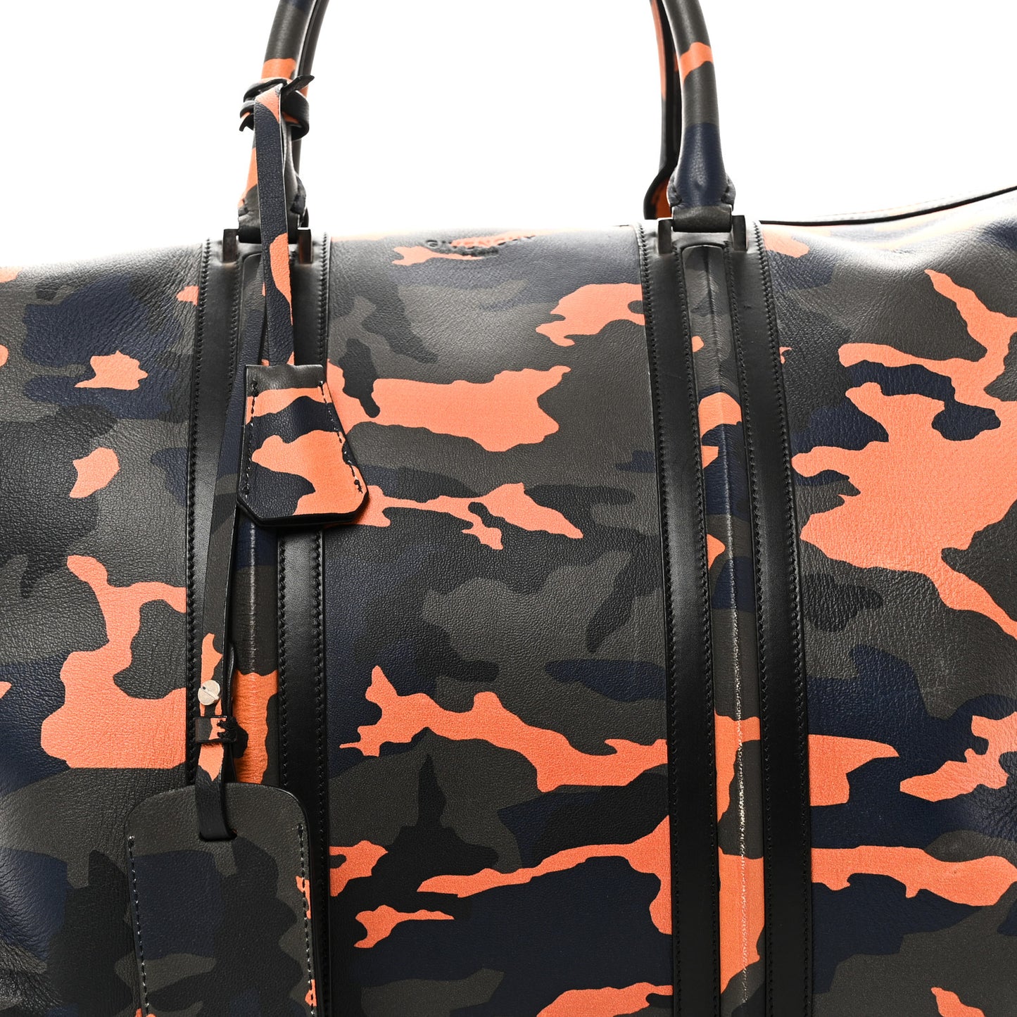 Calfskin Camo Print Duffle Bag Multicolor