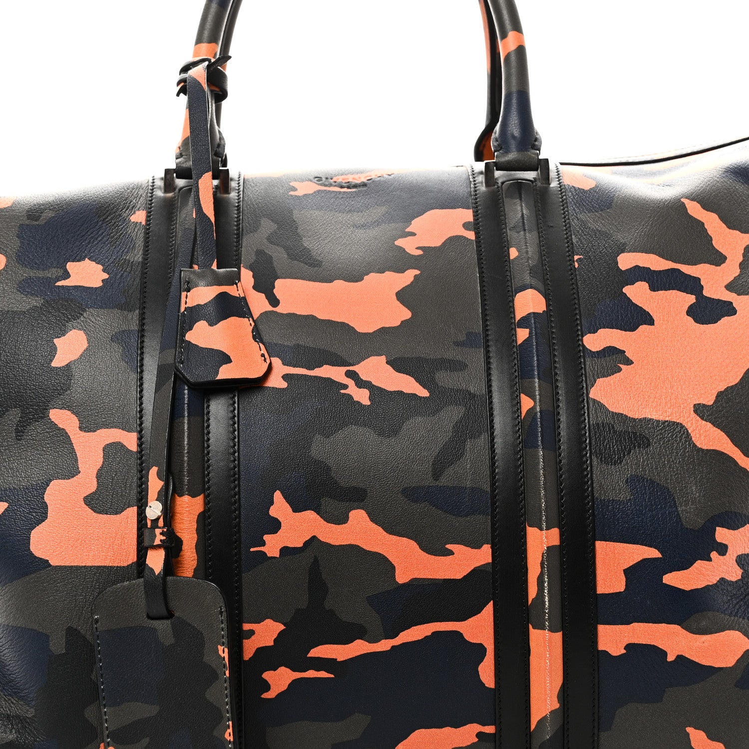 Givenchy Calfskin Camo Print Duffle Bag Multicolor 6 of 9