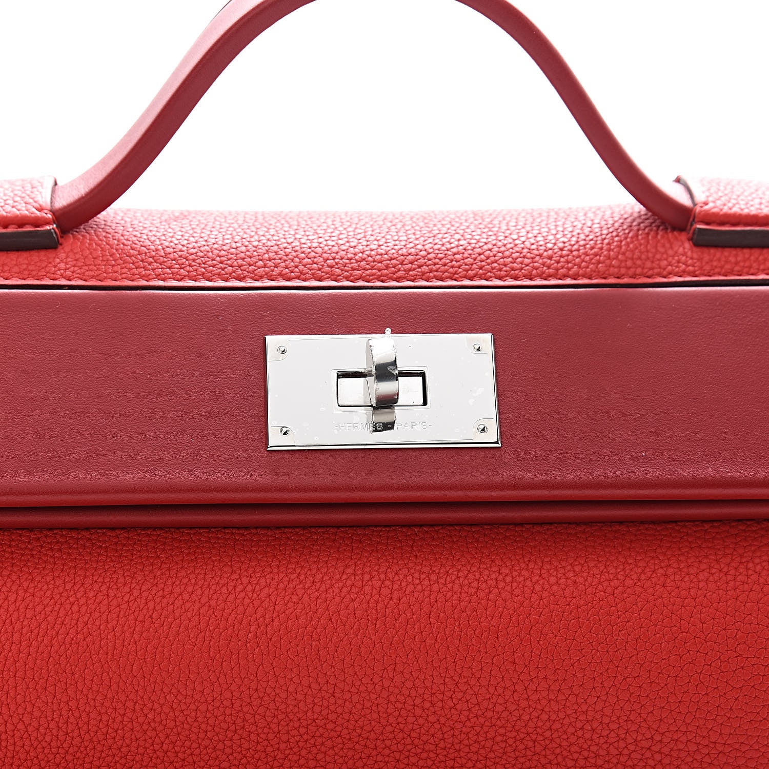Hermes Taurillon Maurice Swift 24/24 29 Rouge De Coeur Rouge Piment 8 of 10