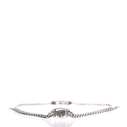 David Yurman Sterling Silver Pink Sapphire Valentine Hearts Station Bracelet 3 of 6