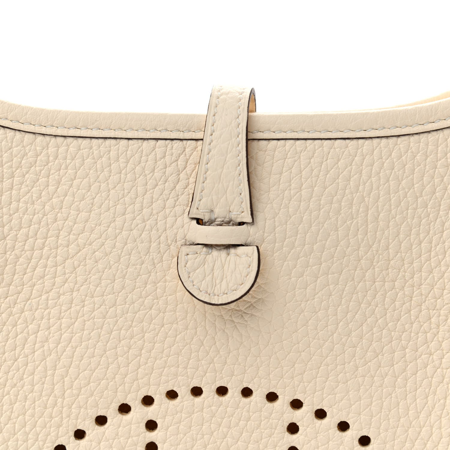 Hermes Taurillon Clemence Amazone Evelyne TPM Nata Craie 8 of 13