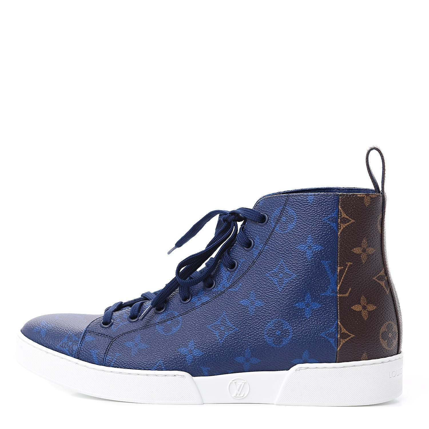 Louis Vuitton Monogram Match Up Sneakers 7 Pacific Blue 1 of 8