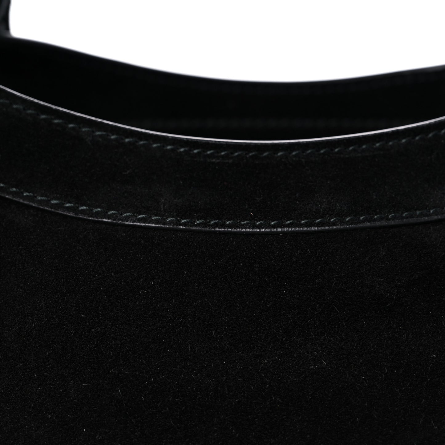 Baby Daim Suede Gold Metallic Edge Hardware City Black