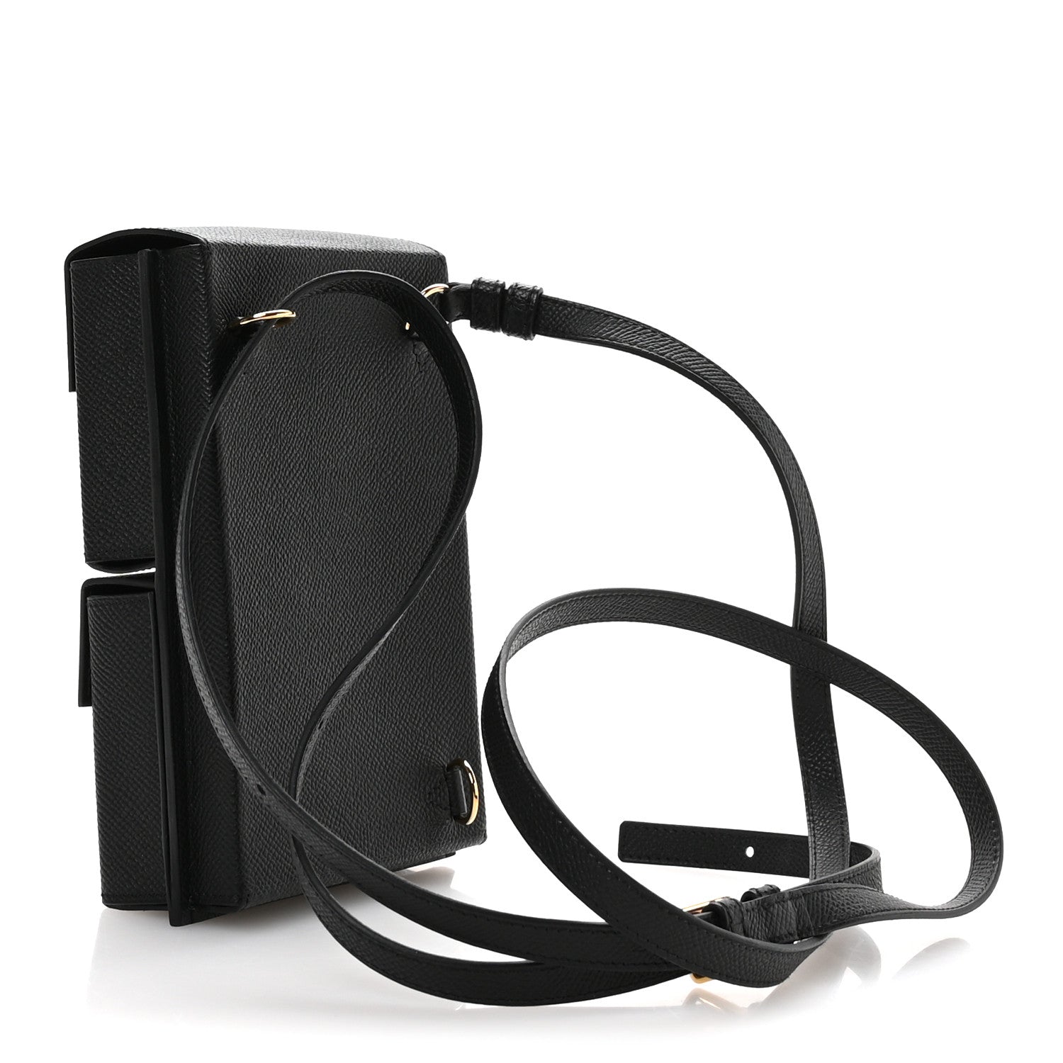 Hermes Epsom Kelly Multi Pocket Pochette To Go Black 3 of 11