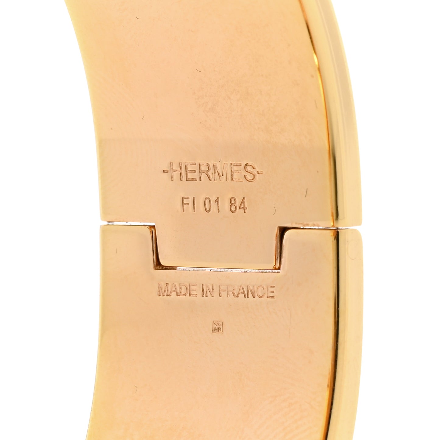Enamel Wide Clic Clac H Bracelet PM White
