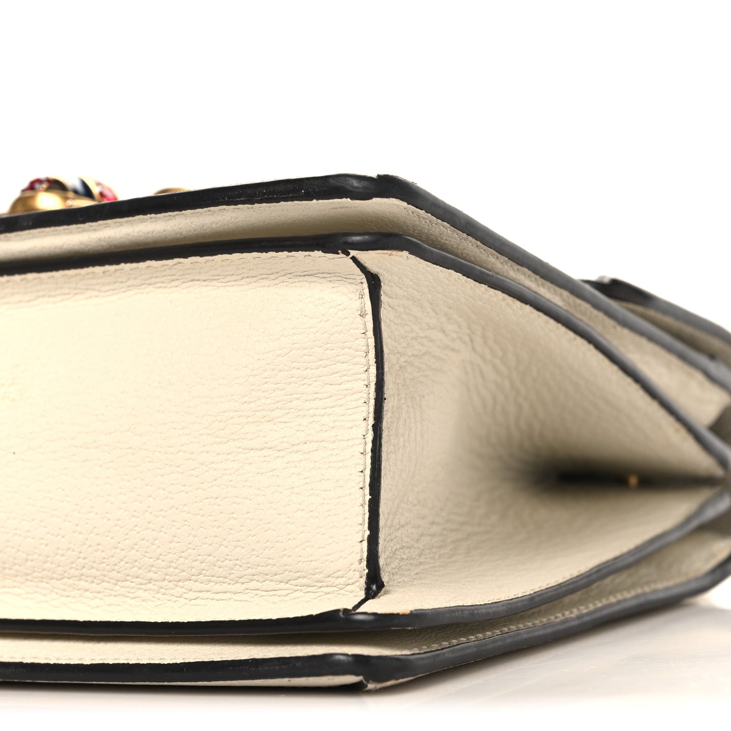 GG Supreme Monogram Small Queen Margaret Top Handle Bag White