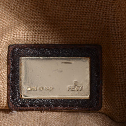 Fendi Zucca Nappa Nuvolata Vitello Tortuga Spy Tobacco Moro 6 of 9