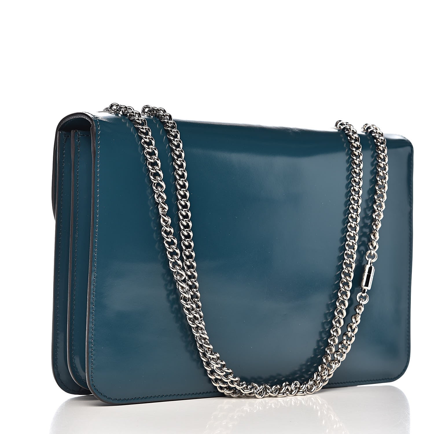 Gucci Shade Lux Calfskin Interlocking G Shoulder Bag Dusty Avio 3 of 10