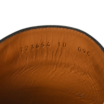 Gucci Jakarta Calfskin Mens Horsebit Slippers 10 Black 9 of 11