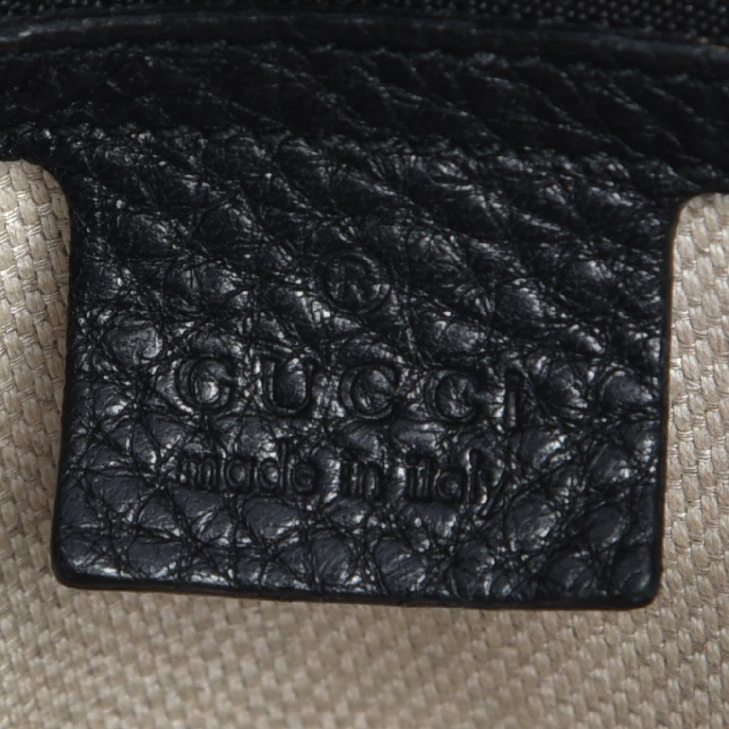 Gucci Pebbled Calfskin Medium Soho Chain Shoulder Bag Black 7 of 10