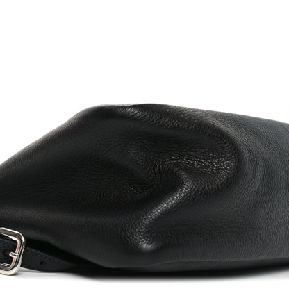 Prada Vitello Daino Soft Medium Zippered Top Handle Bag Black 7 of 8