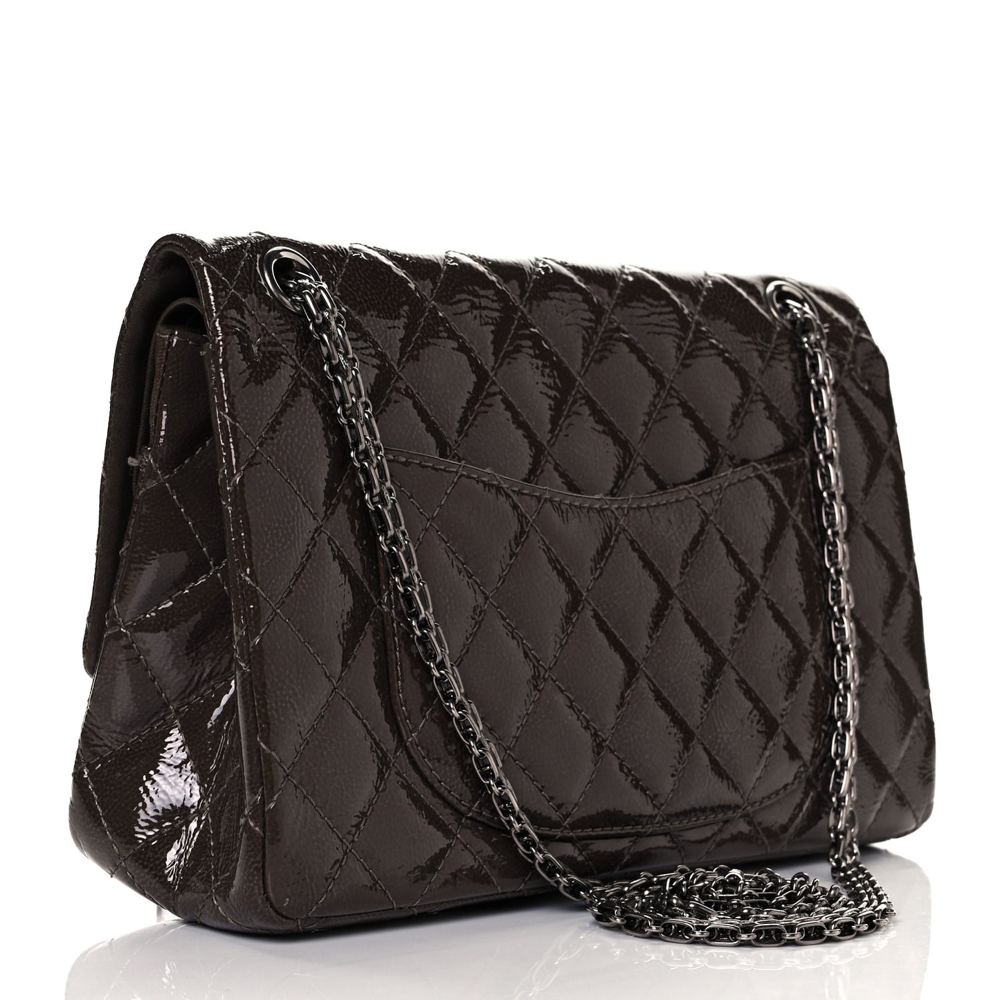 Patent Caviar Quilted 2.55 Reissue 226 Flap Brown