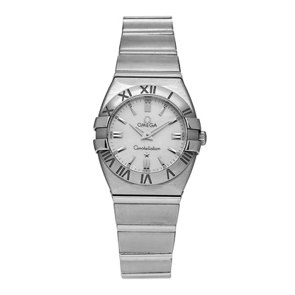 Omega Stainless Steel Mother of Pearl 24mm Constellation Quartz Watch 1581.70.00 1 of 4