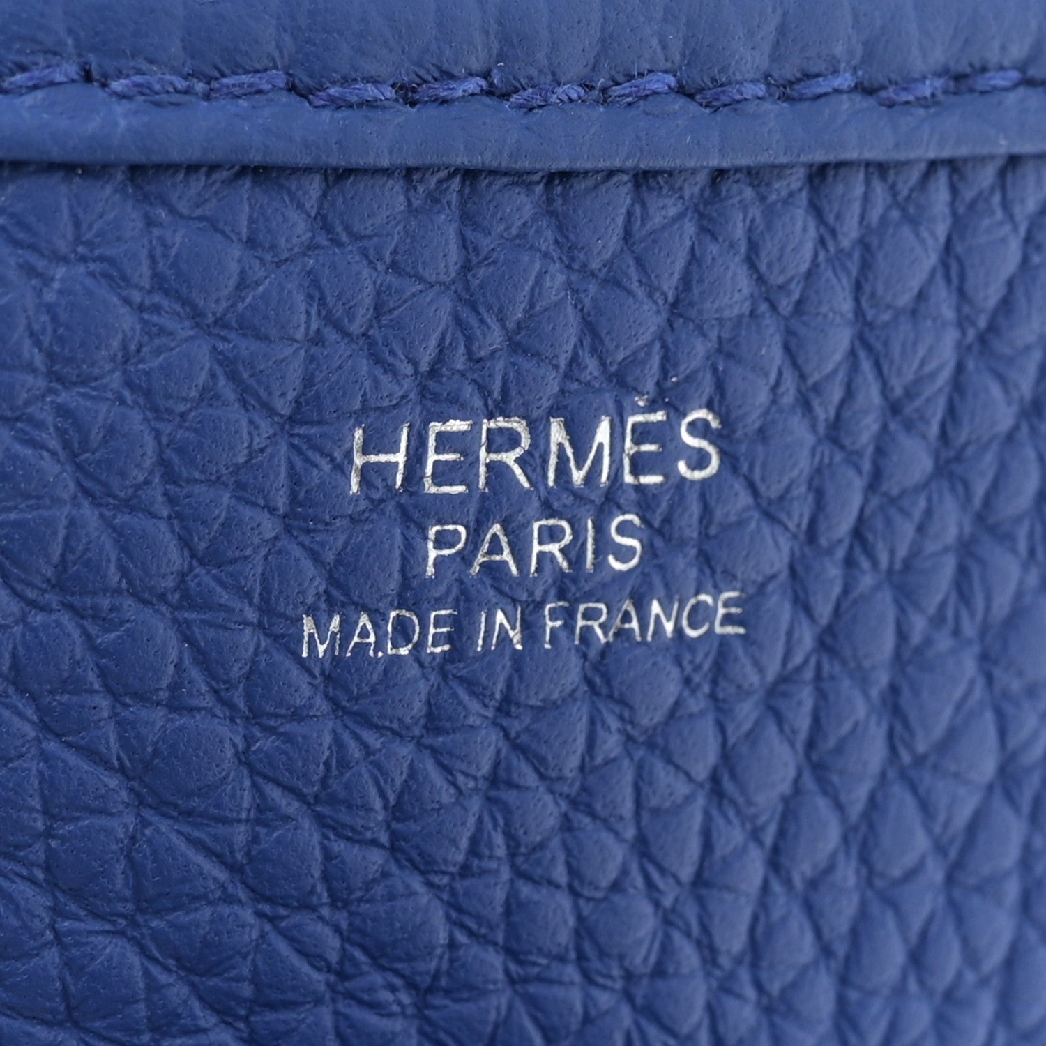 Hermes Taurillon Clemence Evelyne III PM Bleu Royal 6 of 11